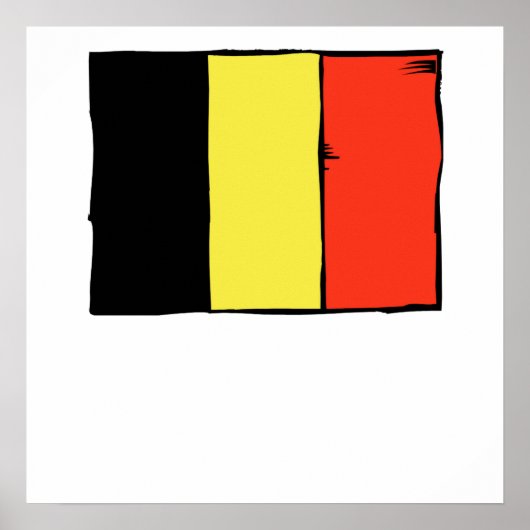 Belgien-Flagge Poster (Vorne)