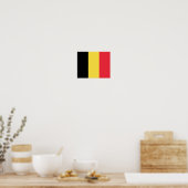 Belgien-Flagge Poster (Küche)