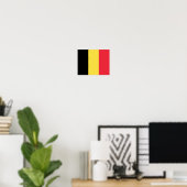 Belgien-Flagge Poster (Heimbüro)