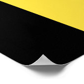 Belgien-Flagge Poster (Ecke)