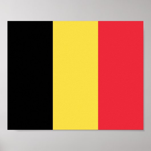 Belgien-Flagge Poster (Vorne)