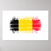 Belgien-Flagge Poster (Vorne)