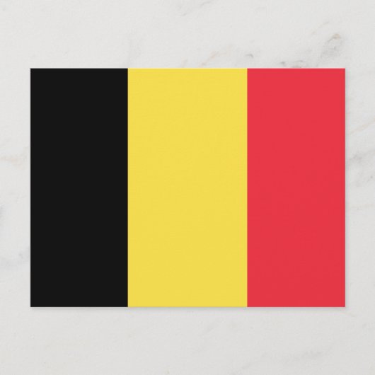 Belgien-Flagge Postkarte (Vorderseite)