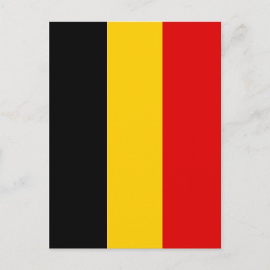 Belgien-Flagge Postkarte (Vorderseite)