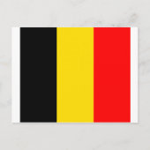 Belgien-Flagge Postkarte (Vorderseite)