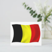 Belgien Flagge Postkarte (Stehend Vorderseite)