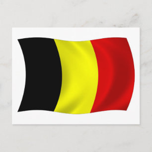 Belgien Flagge Postkarte