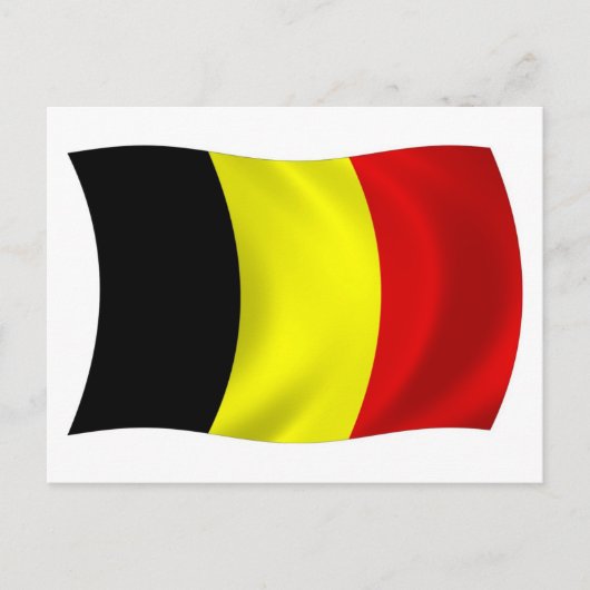 Belgien Flagge Postkarte (Vorderseite)