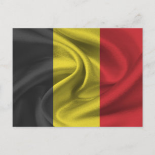 Belgien-Flagge Postkarte