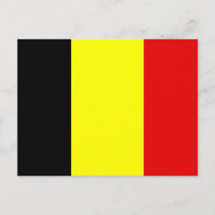 Belgien-Flagge Postkarte