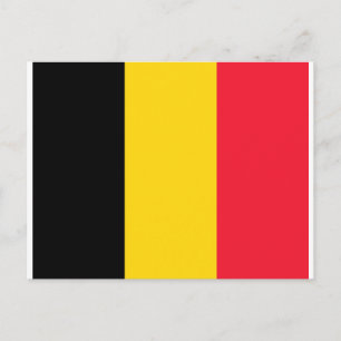 Belgien-Flagge Postkarte