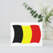 Belgien Flagge Postkarte (Stehend Vorderseite)