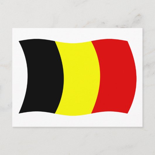 Belgien Flagge Postkarte (Vorderseite)