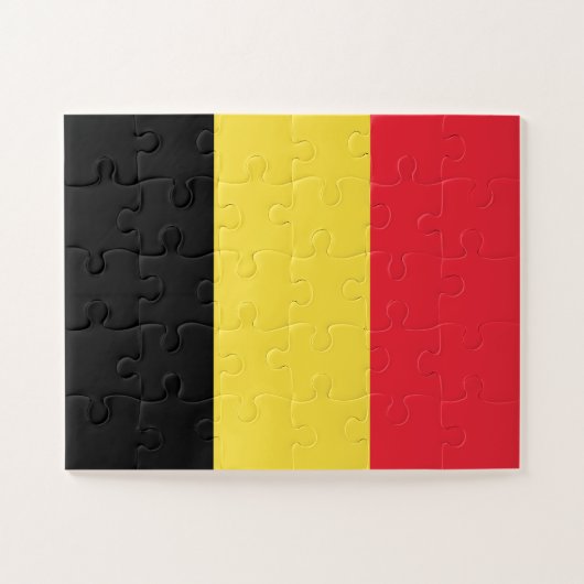 Belgien-Flagge Puzzle (Horizontal)