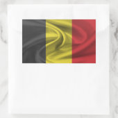 Belgien-Flagge Rechteckiger Aufkleber (Tasche)