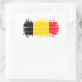 Belgien-Flagge Rechteckiger Aufkleber (Tasche)