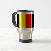 Belgien-Flagge Reisebecher (Vorderseite Links)