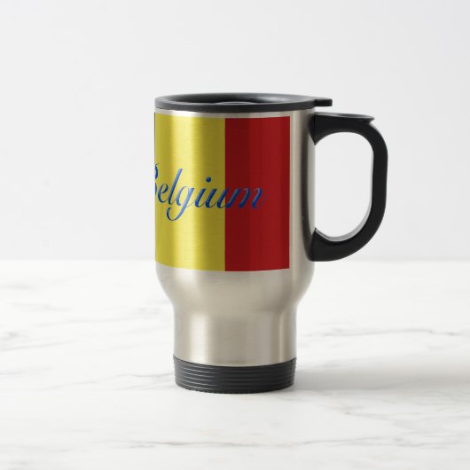 Belgien-Flagge Reisebecher (Rechts)