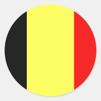 Belgien-Flagge Runder Aufkleber
