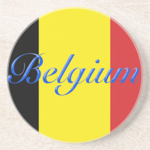 Belgien-Flagge Sandstein Untersetzer
