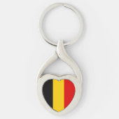 Belgien-Flagge Schlüsselanhänger (Vorderseite)