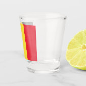 Belgien-Flagge Schnapsglas (Rechts)