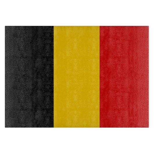Belgien-Flagge Schneidebrett (Vorderseite)