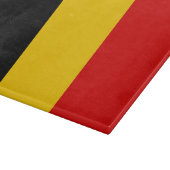 Belgien-Flagge Schneidebrett (Ecke)