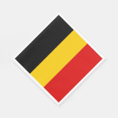 Belgien-Flagge Serviette (Ecke)