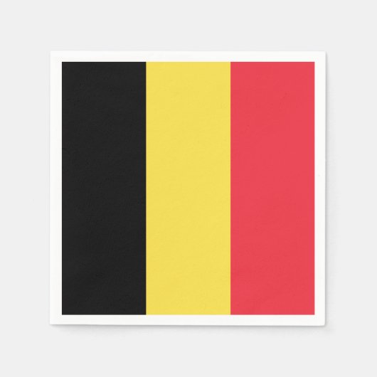 Belgien-Flagge Serviette (Vorderseite)