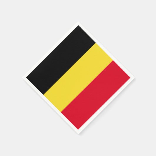 Belgien-Flagge Serviette (Ecke)
