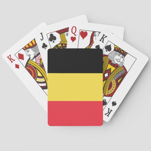 Belgien-Flagge Spielkarten (Rückseite)