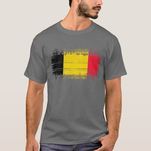 Belgien-Flagge T-Shirt (Vorderseite)