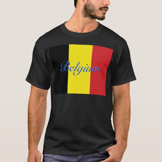 Belgien-Flagge T-Shirt (Vorderseite)