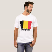 Belgien-Flagge T-Shirt (Vorne ganz)