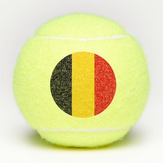Belgien-Flagge Tennisbälle (Vorderseite)