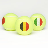 Belgien-Flagge Tennisbälle (Multi)