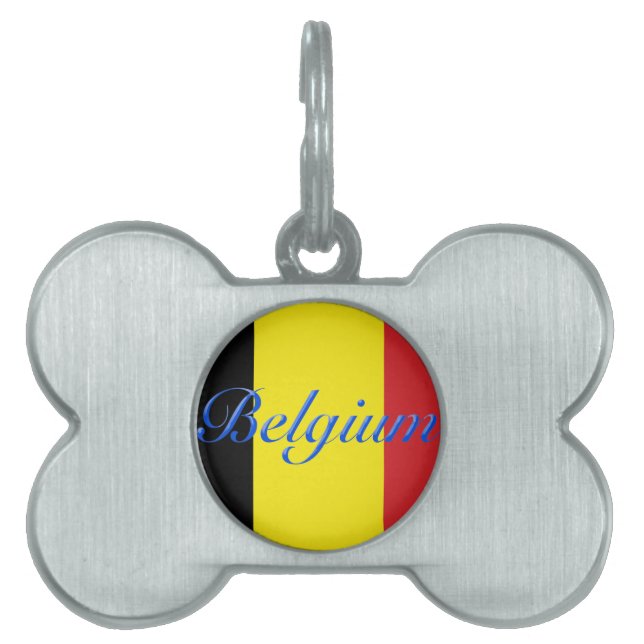 Belgien-Flagge Tiermarke (Vorderseite)