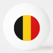 Belgien-Flagge Tischtennisball (Rückseite)