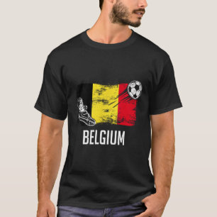 Belgien Flagge Trikot belgische Fußballmannschaft  T-Shirt