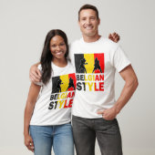 Belgien Flaggen Belgischer Boxklub Vintag T-Shirt (Unisex)