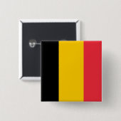 Belgien-Flaggen-Knopf Button (Vorne & Hinten)