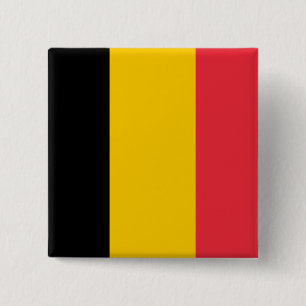 Belgien-Flaggen-Knopf Button