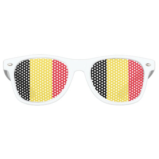 Belgien Flaggen-Party Shades-Sonnenbrille Sonnenbrille (Vorderseite)
