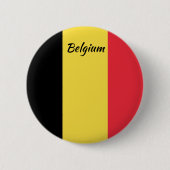 Belgien-Flaggen-runder Knopf Button (Vorderseite)