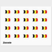 Belgien Flaggenaufkleber Runder Aufkleber (Blatt)