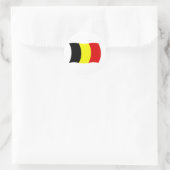 Belgien Flaggenaufkleber Runder Aufkleber (Tasche)