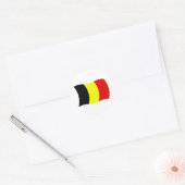Belgien Flaggenaufkleber Runder Aufkleber (Umschlag)