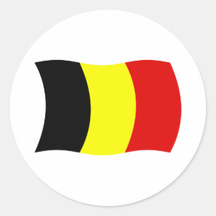 Belgien Flaggenaufkleber Runder Aufkleber
