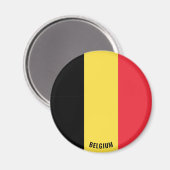 Belgien Flaggencharming Patriotic Magnet (Vorderseite/Rückseite)